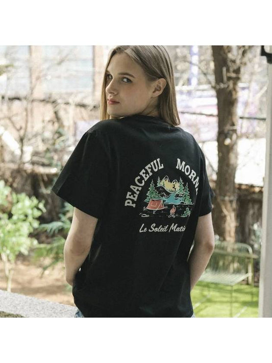 Summer Camping T Shirts BLACK - LE SOLEIL MATINEE - BALAAN 2