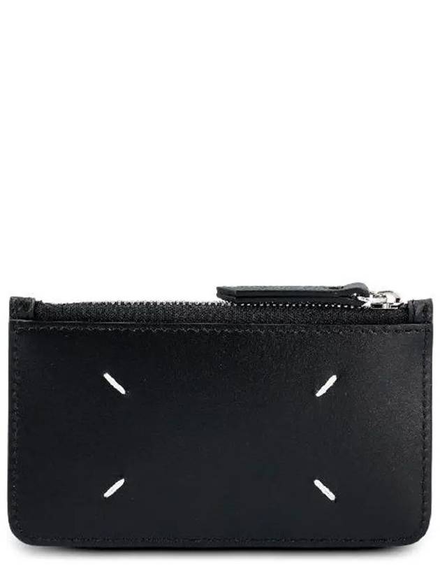 Stitch Zipper Card Wallet Black - MAISON MARGIELA - BALAAN 3