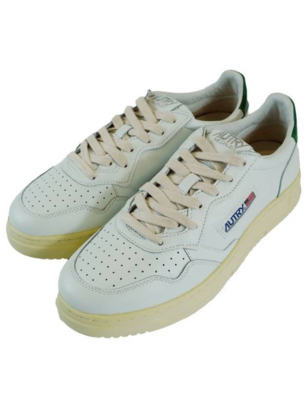 Medalist Green Tab Leather Low Top Sneakers White - AUTRY - BALAAN 2