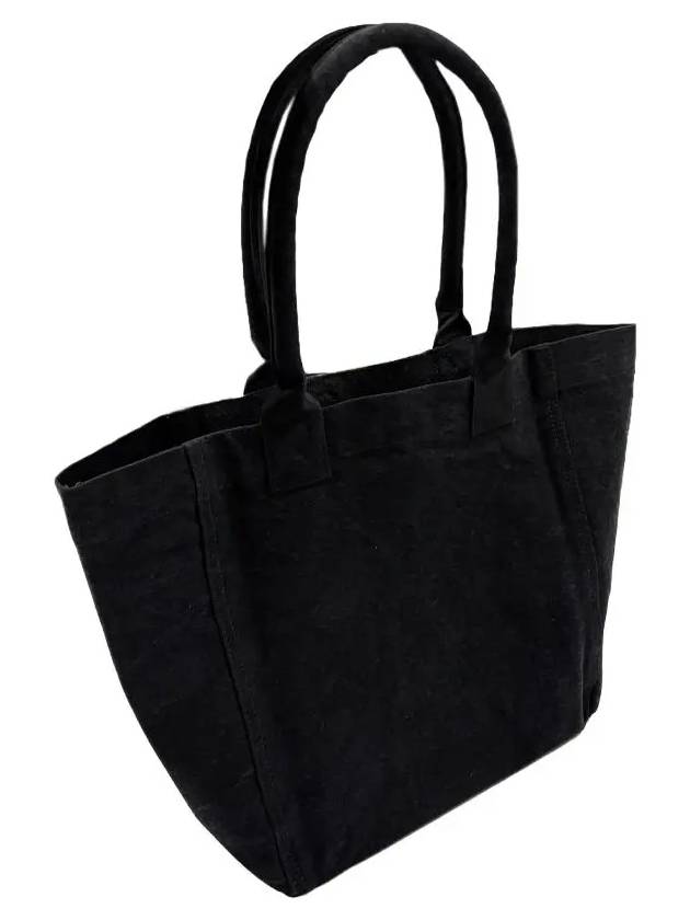 Yenky Small Cotton Tote Bag Black - ISABEL MARANT - BALAAN 9