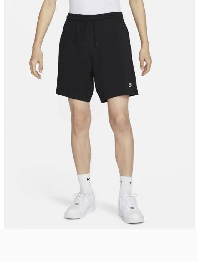 Nike Club Embroidered Logo Knit Shorts Black - NIKE - BALAAN 2