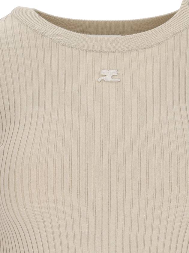 Courrèges Sweaters Beige - COURREGES - BALAAN 3