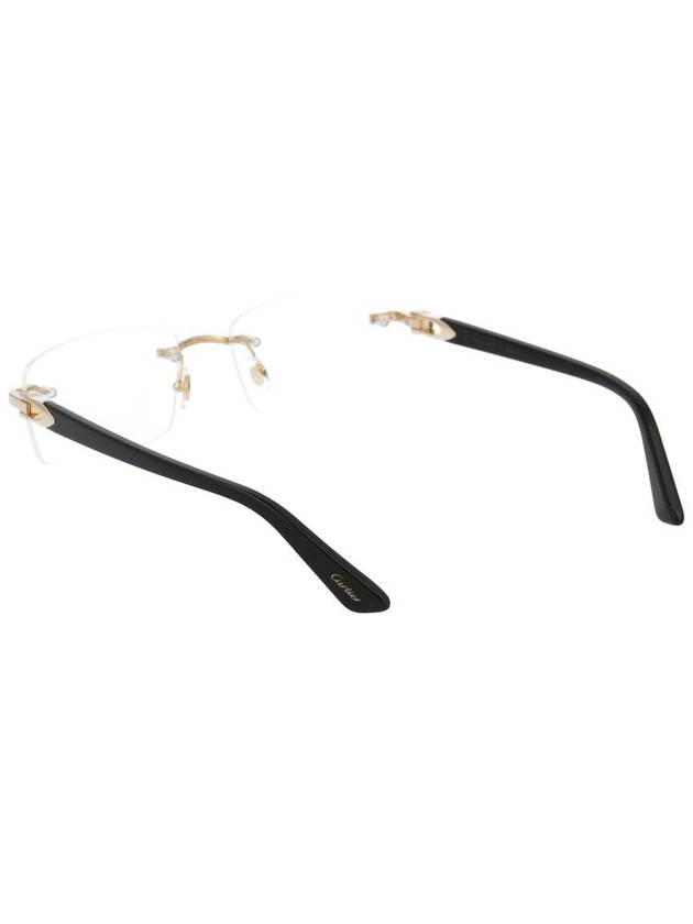 sunglasses CT0287O 001 001 GOLD BLACK TRANSPARENT - CARTIER - BALAAN 5