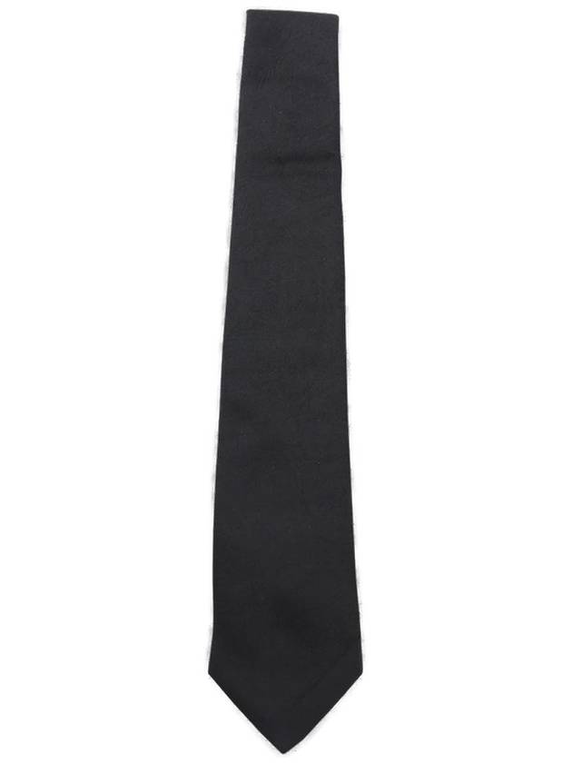 Barocco Jacquard Silk Tie Black - VERSACE - BALAAN 3