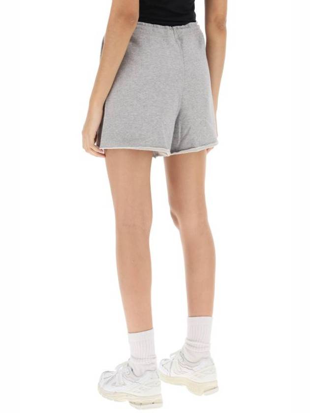 Isoli Logo Drawstring Shorts Grey - GANNI - BALAAN 4