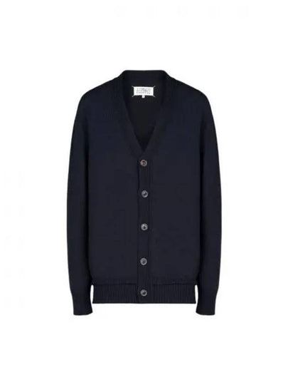 Elbow Patch Cardigan Navy - MAISON MARGIELA - BALAAN 2