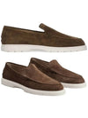 Suede Slipper Loafers Brown - TOD'S - BALAAN 2