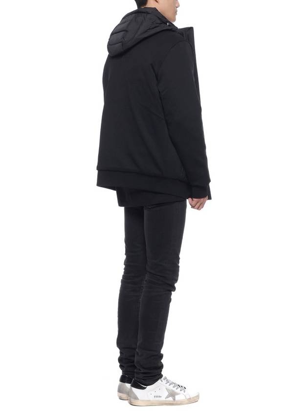 Barough Relaxed Fit Zip Up Hoodie Black - MOOSE KNUCKLES - BALAAN 7