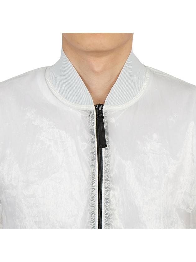 Men's Waffen Piatina Transparent Bomber Jacket Ice - STONE ISLAND - BALAAN 8