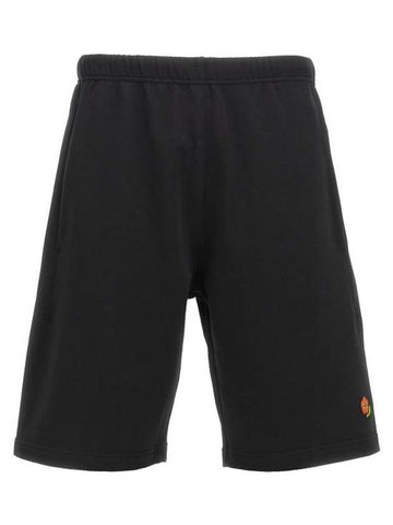 Pop Embroidery Shorts Black - KENZO - BALAAN 1