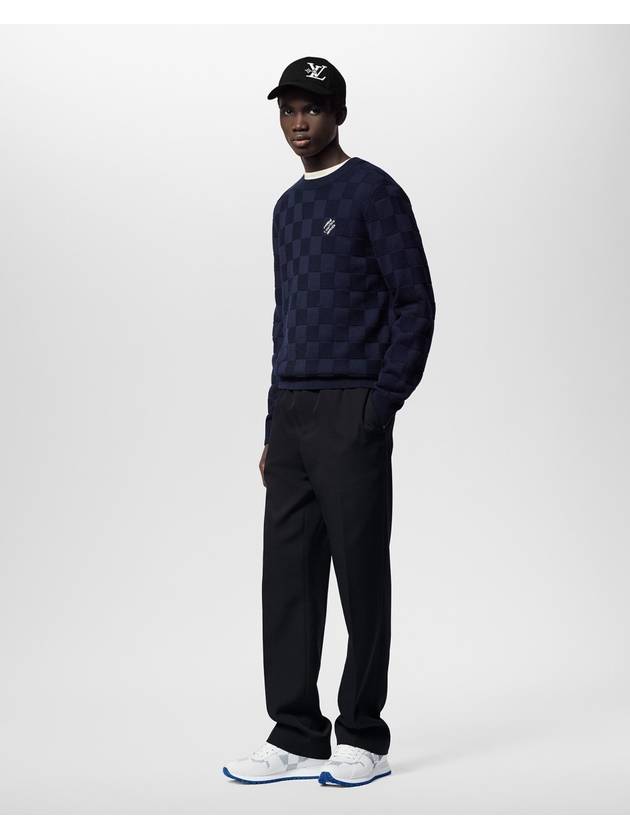 Damier pullover with pearl signature knit 1AFIVO - LOUIS VUITTON - BALAAN 8