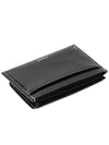 Dot Saddle Slim Mini Transportation Card Wallet Black - LE MASQUE - BALAAN 6