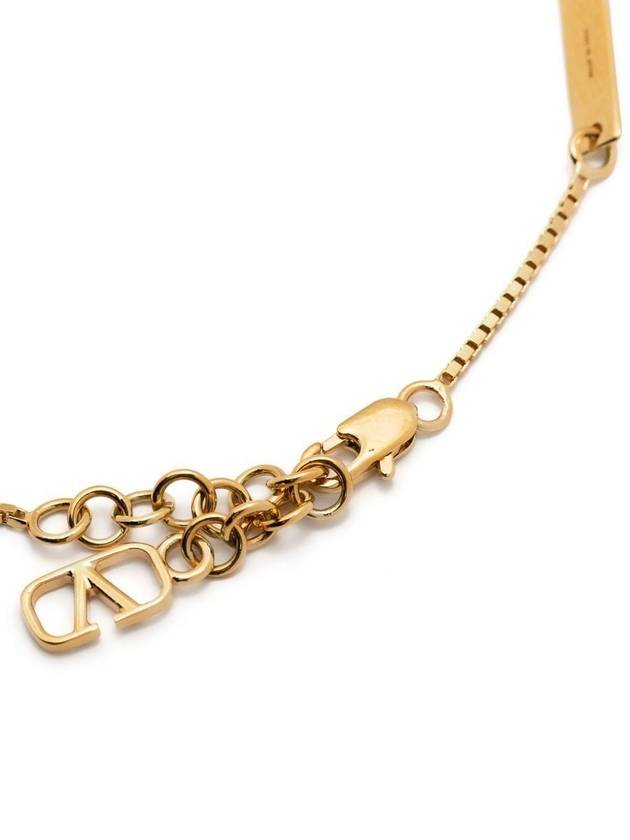 V Logo Signature Bracelet Gold - VALENTINO - BALAAN 3