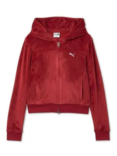 Women s Pierced Winter Hooded Zip Up Red 940931 02 - PUMA - BALAAN 2