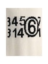 Numbering Logo Oversized Knit Top White - MAISON MARGIELA - BALAAN 4