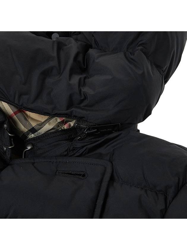 Detachable Hoodie Puffer Coat Padded Black - BURBERRY - BALAAN 10