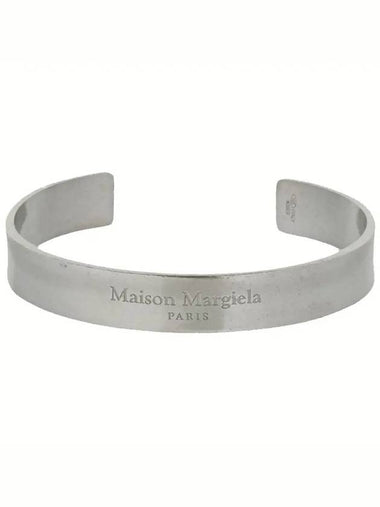 Maison Margiela Logo Vintage Silver Cuff Bangle Bracelet SM1UY0027 S12894 951 - MAISON MARGIELA - BALAAN 1