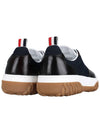 Letterman Panel Low-Top Sneakers Navy - THOM BROWNE - BALAAN 6