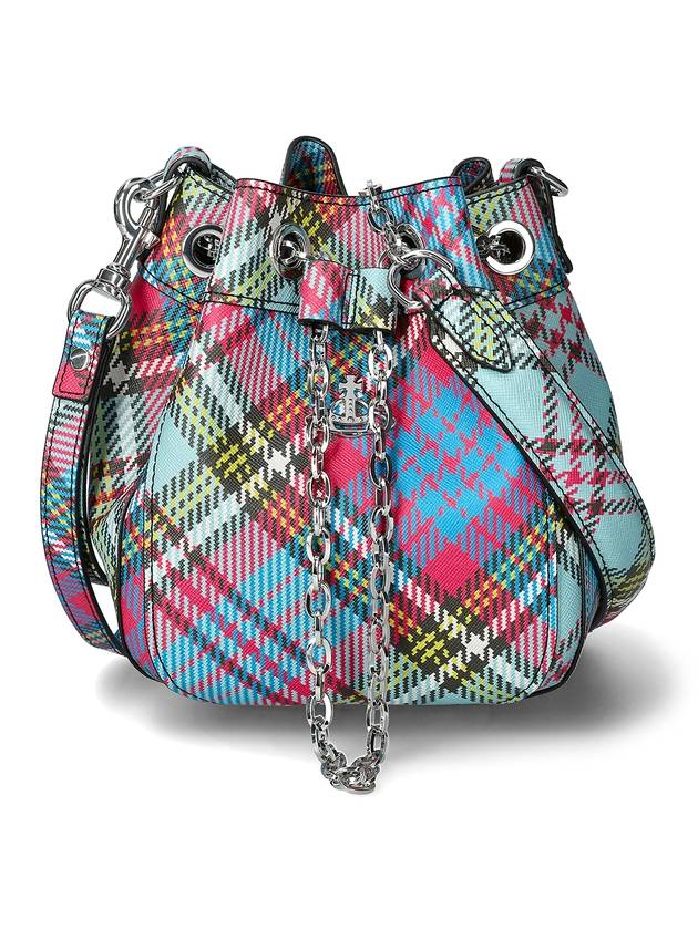 Chrissy Chain Tartan Small Bucket Bag - VIVIENNE WESTWOOD - BALAAN 1