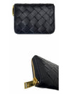 Intrecciato Zipped Coin Wallet Black - BOTTEGA VENETA - BALAAN 5