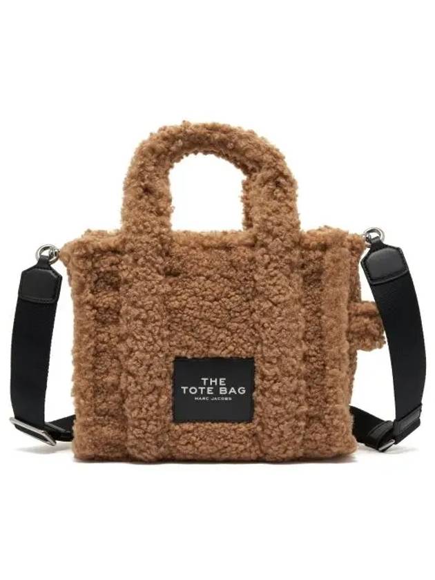 The Teddy Logo Patch Small Tote Bag Camel - MARC JACOBS - BALAAN 3