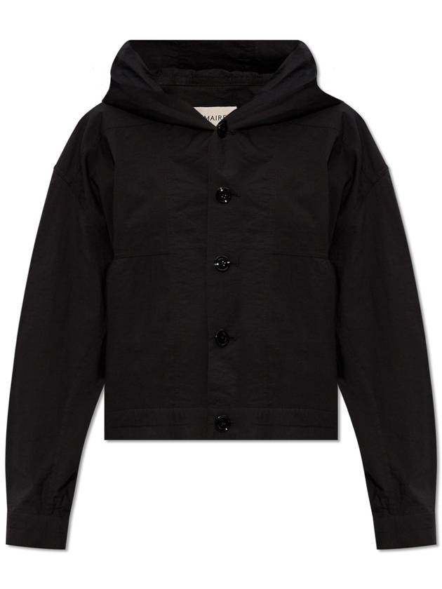 Cotton Crinkled Finish Jacket Black - LEMAIRE - BALAAN 2