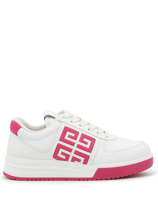 G4 Leather Low Top Sneakers Pink White - GIVENCHY - BALAAN 1