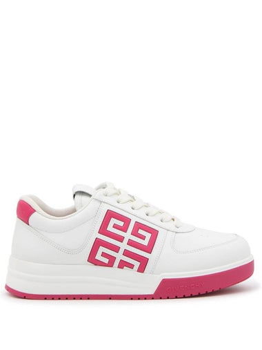 G4 Leather Low Top Sneakers Pink White - GIVENCHY - BALAAN 1