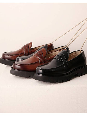 Atom penny loafer men’s handmade shoes - FLAP'F - BALAAN 1