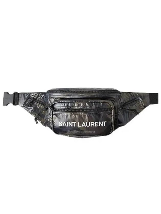 Men's Pouch Belt Bag Black - SAINT LAURENT - BALAAN 2