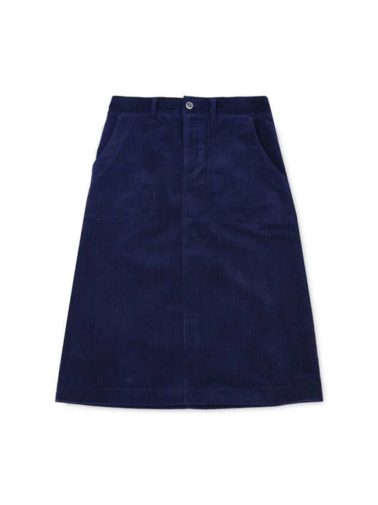 Women's Jennie A-Line Skirt Dark Blue - A.P.C. - BALAAN 2