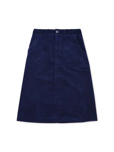 WoMen's Jennie A-Line Skirt Dark Blue - A.P.C. - BALAAN 1