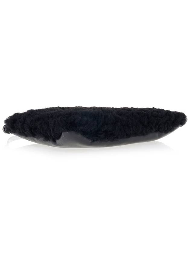 Logo Fur Clutch Bag Black - MARNI - BALAAN 6