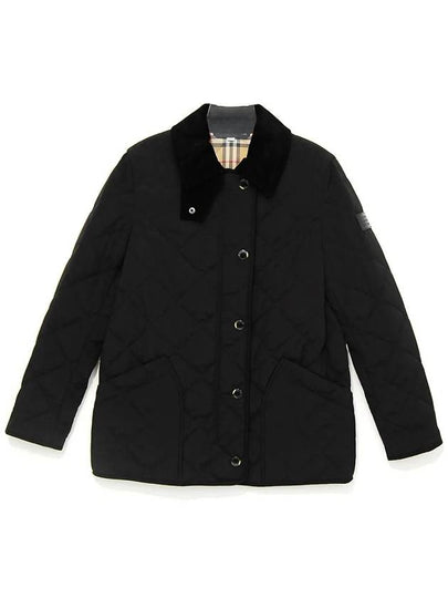 Diamond Quilted Thermoregulated Barn Jacket Black - BURBERRY - BALAAN 2