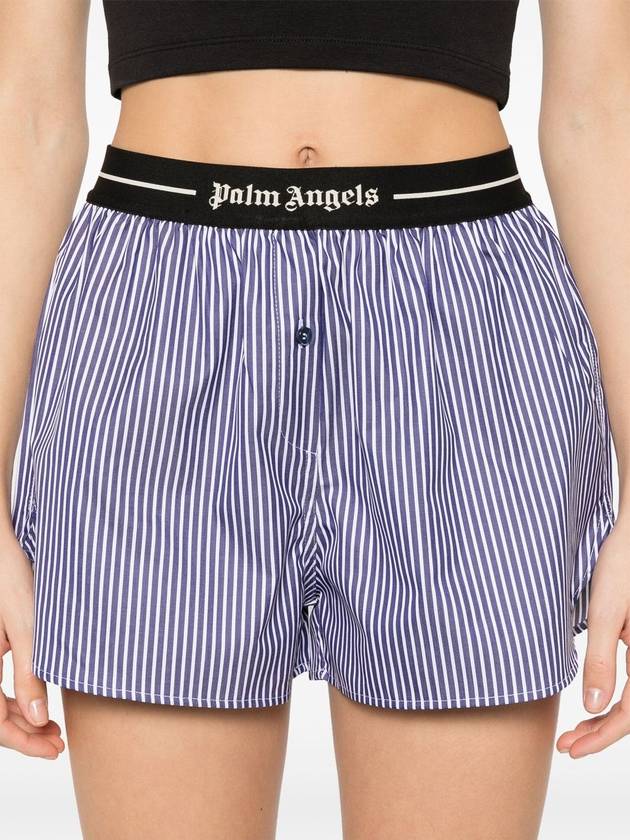 classic logo striped shorts - PALM ANGELS - BALAAN 5