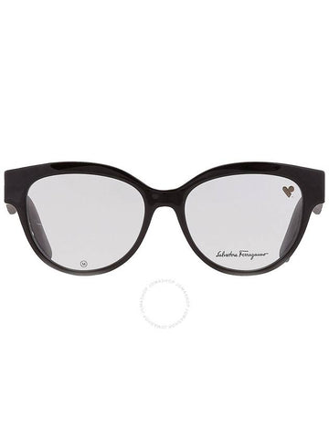 Women's Eyewear Cat Eye Acetate Eyeglasses Black - SALVATORE FERRAGAMO - BALAAN 1