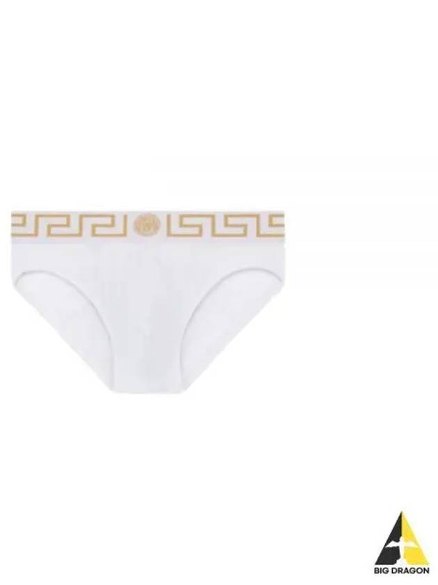 Greca Border Briefs White - VERSACE - BALAAN 2