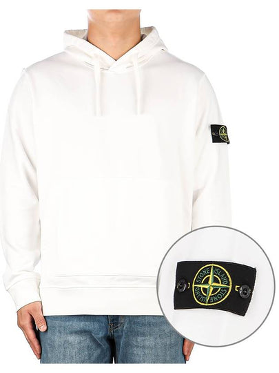 Wappen Patch Classic Fleece Hoodie White - STONE ISLAND - BALAAN 2