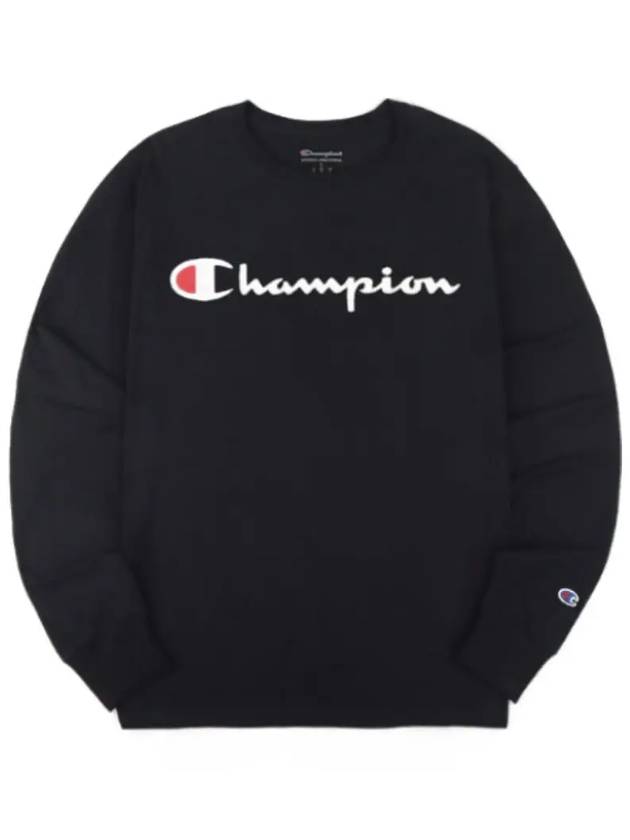 Classic graphic big logo long sleeve CH BT78 black - CHAMPION - BALAAN 1