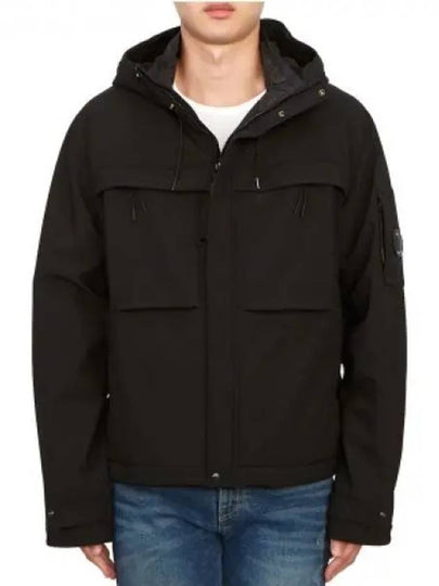 Men's Shell R Lens Wappen Hooded Jacket Black - CP COMPANY - BALAAN 2