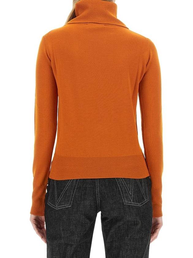 Bea ORB Embroidered Logo Turtleneck Orange - VIVIENNE WESTWOOD - BALAAN 1