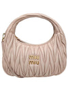 Wander Materasse Nappa Leather Mini Hobo Tote Bag Nude Pink - MIU MIU - BALAAN 2