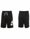 Sportswear French Terry Shorts Black - NIKE - BALAAN 7