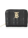 Women's Lola Quilted Zipper Card Wallet Black - BURBERRY - BALAAN 2