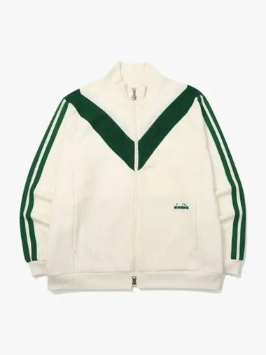 Diadora Montello Knit Track Jacket IVORY - DIADORA - BALAAN 1