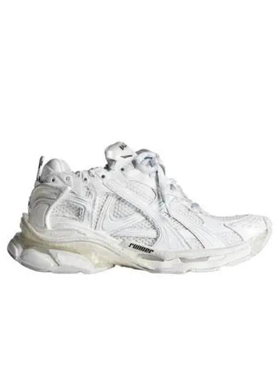 Runner Embroidered Logo Low Top Sneakers White - BALENCIAGA - BALAAN 2