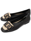 Kate Leather Ballerina Flat Black - TOD'S - BALAAN 2