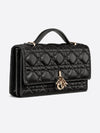 Miss Cannage Lambskin Mini Bag Black - DIOR - BALAAN 3