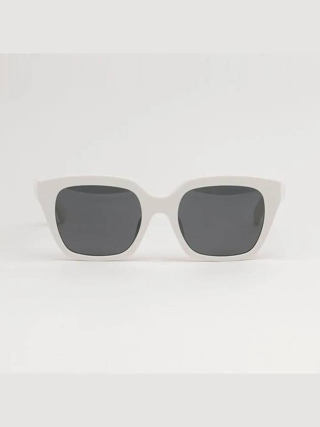 Eyewear Square Acetate Sunglasses White Grey - CELINE - BALAAN 4