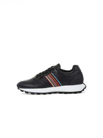 EIGHTY Stripe Patch Sneakers Black 270901 - PAUL SMITH - BALAAN 1